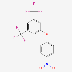 molecular formula C14H7F6NO3 B3040792 4-[3,5-Bis(trifluoromethyl)phenoxy]nitrobenzene CAS No. 240800-49-1