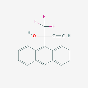 molecular formula C18H11F3O B3040797 2-(9-Anthryl)-1,1,1-trifluorobut-3-yn-2-ol CAS No. 241154-05-2