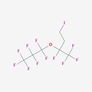 molecular formula C7H4F11IO B3040808 1,1,1,2-Tetrafluoro-2-(heptafluoropropoxy)-4-iodobutane CAS No. 243128-38-3