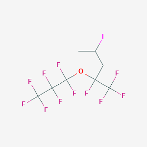 molecular formula C8H6F11IO B3040809 1,1,1,2-四氟-2-七氟丙氧基-4-碘戊烷 CAS No. 243128-39-4