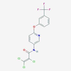 N1-{6-[3-(trifluoromethyl)phenoxy]-3-pyridyl}-2,3,3-trichloroacrylamide