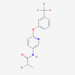 N1-{6-[3-(trifluoromethyl)phenoxy]-3-pyridyl}-2-bromopropanamide