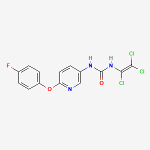 N-[6-(4-fluorophenoxy)-3-pyridyl]-N'-(1,2,2-trichlorovinyl)urea