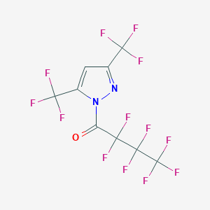 1-Heptafluorobutanoyl-3,5-bis(trifluoromethyl)pyrazole