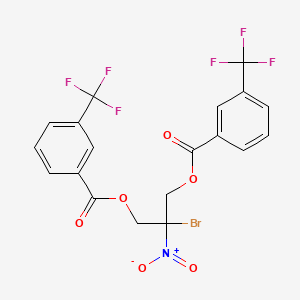 molecular formula C19H12BrF6NO6 B3040847 2-Bromo-2-nitro-3-{[3-(trifluoromethyl)benzoyl]oxy}propyl 3-(trifluoromethyl)benzoate CAS No. 244081-64-9