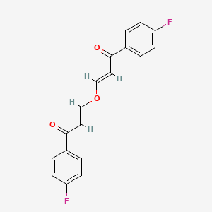 1-(4-Fluorophenyl)-3-{[3-(4-fluorophenyl)-3-oxoprop-1-enyl]oxy}prop-2-en-1-one
