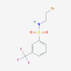 molecular formula C9H9BrF3NO2S B3040875 N-(2-bromoethyl)-3-(trifluoromethyl)benzenesulfonamide CAS No. 246236-36-2