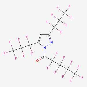 molecular formula C14HF23N2O B3040889 1-Nonafluoropentanoyl-3,5-bis(heptafluoro-1-propyl)pyrazole CAS No. 247220-89-9