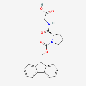 molecular formula C22H22N2O5 B3040904 Fmoc-Pro-Gly-OH CAS No. 250695-65-9