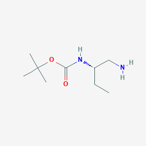 molecular formula C9H20N2O2 B3040907 (S)-叔丁基(1-氨基丁-2-基)氨基甲酸酯 CAS No. 251325-89-0