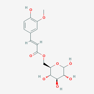 molecular formula C16H20O9 B3040910 6-O-阿魏酸-D-葡萄糖，最小 98% CAS No. 252207-50-4