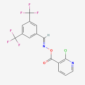 3-{[({[3,5-Bis(trifluoromethyl)phenyl]methylene}amino)oxy]carbonyl}-2-chloropyridine