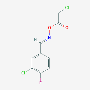 2-Chloro-4-({[(2-chloroacetyl)oxy]imino}methyl)-1-fluorobenzene