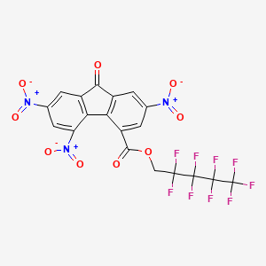 2,2,3,3,4,4,5,5,5-nonafluoropentyl 2,5,7-trinitro-9-oxo-9H-fluorene-4-carboxylate