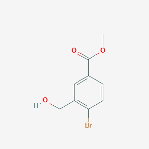 molecular formula C9H9BrO3 B3040931 Methyl 4-bromo-3-(hydroxymethyl)benzoate CAS No. 254746-40-2