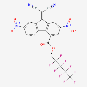 2,2,3,3,4,4,5,5,5-nonafluoropentyl 9-(dicyanomethylidene)-2,7-dinitro-9H-fluorene-4-carboxylate