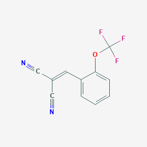 molecular formula C11H5F3N2O B3040941 2-[2-(Trifluoromethoxy)benzylidene]malononitrile CAS No. 255820-39-4