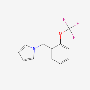 molecular formula C12H10F3NO B3040950 1-[2-(trifluoromethoxy)benzyl]-1H-pyrrole CAS No. 256238-71-8