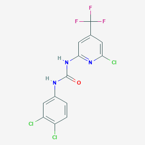 N-[6-chloro-4-(trifluoromethyl)-2-pyridyl]-N'-(3,4-dichlorophenyl)urea