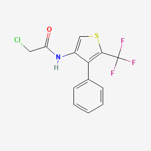 N1-[4-Phenyl-5-(trifluoromethyl)-3-thienyl]-2-chloroacetamide