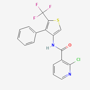 N3-[4-Phenyl-5-(trifluoromethyl)-3-thienyl]-2-chloronicotinamide