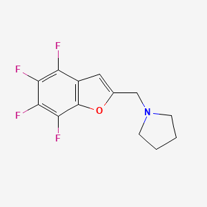 molecular formula C13H11F4NO B3041005 1-[(4,5,6,7-Tetrafluorobenzo[b]furan-2-yl)methyl]pyrrolidine CAS No. 256525-88-9