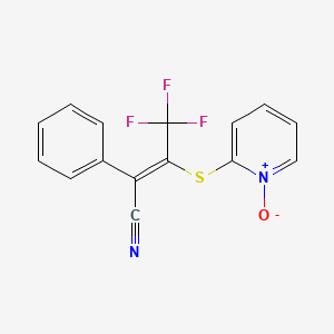 2-{[2-Cyano-2-phenyl-1-(trifluoromethyl)vinyl]thio}pyridinium-1-olate