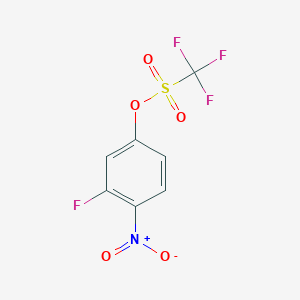molecular formula C7H3F4NO5S B3041012 3-Fluoro-4-nitrophenyl trifluoromethanesulfonate CAS No. 256935-94-1