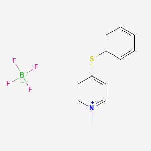 molecular formula C12H12BF4NS B3041015 1-Methyl-4-(phenylthio)pyridinium tetrafluoroborate CAS No. 256955-68-7