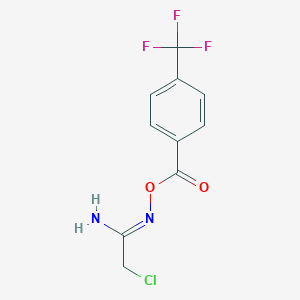 O1-[4-(trifluoromethyl)benzoyl]-2-chloroethanehydroximamide