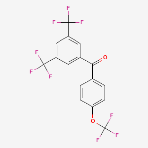 [3,5-Di(trifluoromethyl)phenyl][4-(trifluoromethoxy)phenyl]methanone