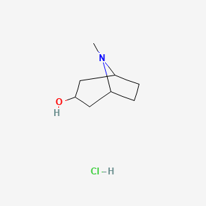 molecular formula C8H16ClNO B3041029 8-Methyl-8-azabicyclo[3.2.1]octan-3-ol hydrochloride CAS No. 258345-27-6