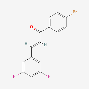 molecular formula C15H9BrF2O B3041043 1-(4-Bromophenyl)-3-(3,5-difluorophenyl)prop-2-en-1-one CAS No. 259099-77-9