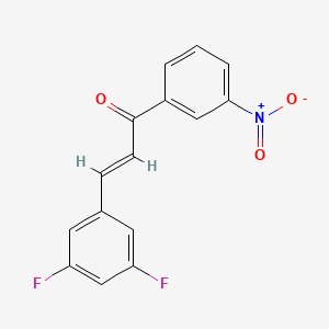 molecular formula C15H9F2NO3 B3041044 3-(3,5-Difluorophenyl)-1-(3-nitrophenyl)prop-2-en-1-one CAS No. 259099-78-0