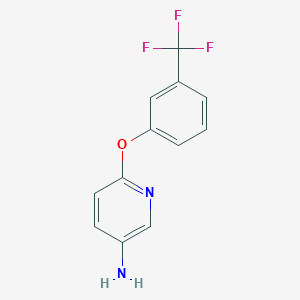 molecular formula C12H9F3N2O B3041064 6-[3-(Trifluoromethyl)phenoxy]pyridin-3-amine CAS No. 25935-33-5