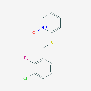 molecular formula C12H9ClFNOS B3041072 2-[(3-Chloro-2-fluorobenzyl)thio]pyridinium-1-olate CAS No. 259655-16-8