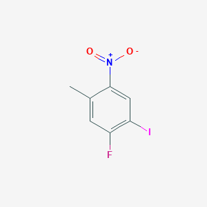molecular formula C7H5FINO2 B3041076 1-Fluoro-2-iodo-5-methyl-4-nitrobenzene CAS No. 259860-34-9