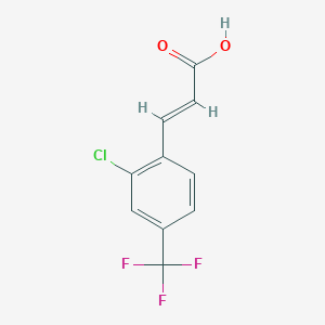 3-[2-chloro-4-(trifluoromethyl)phenyl]prop-2-enoic Acid