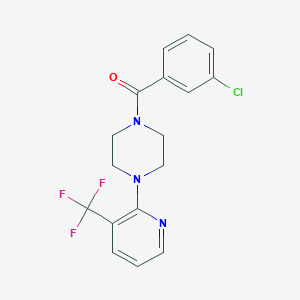 (3-Chlorophenyl){4-[3-(trifluoromethyl)pyridin-2-yl]piperazino}methanone