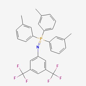 {[3,5-Bis(trifluoromethyl)phenyl]imino}[tris(3-methylphenyl)]phosphorane