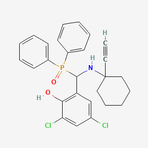 2,4-Dichloro-6-{(diphenylphosphoryl)[(1-eth-1-ynylcyclohexyl)amino]methyl}phenol