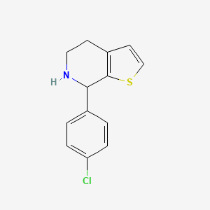 molecular formula C13H12ClNS B3041092 7-(4-Chlorophenyl)-4,5,6,7-tetrahydrothieno[2,3-c]pyridine CAS No. 260545-75-3