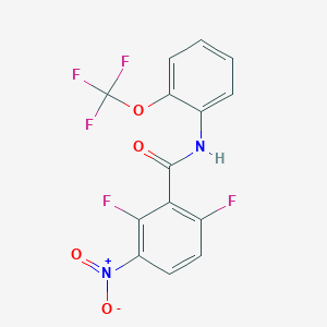 2,6-difluoro-3-nitro-N-[2-(trifluoromethoxy)phenyl]benzamide