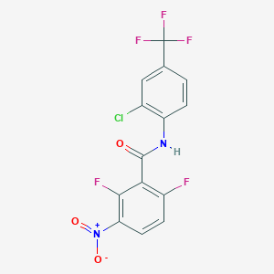 N-[2-chloro-4-(trifluoromethyl)phenyl]-2,6-difluoro-3-nitrobenzamide