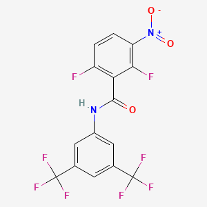 N-[3,5-bis(trifluoromethyl)phenyl]-2,6-difluoro-3-nitrobenzamide