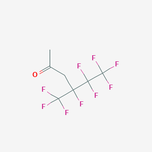 molecular formula C7H5F9O B3041119 4,5,5,6,6,6-六氟-4-(三氟甲基)己烷-2-酮 CAS No. 261503-76-8