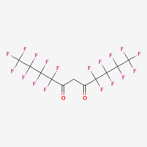 molecular formula C11H2F18O2 B3041122 1,1,1,2,2,3,3,4,4,8,8,9,9,10,10,11,11,11-Octadecafluoroundecane-5,7-dione CAS No. 261503-82-6