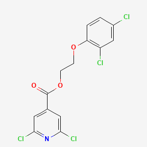 molecular formula C14H9Cl4NO3 B3041127 2-(2,4-Dichlorophenoxy)ethyl 2,6-dichloroisonicotinate CAS No. 261633-17-4