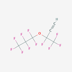 molecular formula C7HF11O B3041133 3,4,4,4-四氟-3-(七氟丙氧基)丁-1-炔 CAS No. 261760-01-4