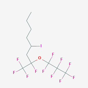 molecular formula C11H12F11IO B3041136 1,1,1,2-四氟-2-(七氟-1-丙氧基)-4-碘辛烷 CAS No. 261760-05-8